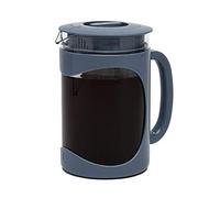 Primula Burke Deluxe Machine à café glacé à froid, poignée confortable, carafe en verre durable, filtre en maille amovible, taille parfaite de 6 tasses, passe au lave-vaisselle, 1,6 l, bleu
