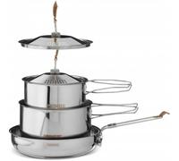 Primus Campfire Batterie de cuisine 3 pièces en acier inoxydable - Grand