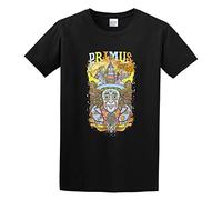 Primus Wonka Head Men Brown Unisex 100% Cotton Short-Sleeve T-Shirts Black L
