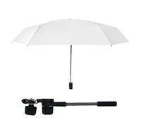 PRIMUZ Parapluie de poussette, pare-soleil de poussette réglable à 360 ° pour enffants, parapluie de chaise avec pince, parasol de chaise de plage pour poussettes de bébé, Landdau de poussette