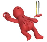 PRIMUZ Porte-Stylo pour scène de Crime, Porte-Stylo pour Bureau, Porte-Crayon décoratif Amusant pour Le Corps, Porte-Stylo Compact et pour scène d'accident de Crime, pour Les Bureaux et la
