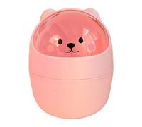 PRIMUZ Poubelle Mignonne en Forme d'animal de Chat, Poubelle de Bureau à bière avec Couvercle pivotant et Accessoires de Poubelle de comptoir pour la Maison, la Cuisine, la Table de vanité