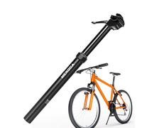 PRIMUZ Tige De Selle Télescopique en Aluminium, À Commande Manuelle, Hydraulique pour Vélo De Montagne