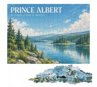 Prince Albert Landscape Puzzle en Bois, Puzzle Image, 1000 pièces | À offrir : Cadeau puzzle - cadeau de fête pour fan de puzzle avec loisir manuel en intérieur.