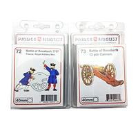 Prince Août Hobby coulée de moules en caoutchouc - Bataille de Roßbach - Équipage d'artillerie prussienne et canon - échelle de 40mm. PA72 et PA73.