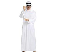 Prince Arabian Prince Costume Tenue-Royal Royal Sheikh Vêtements pour hommes, garçons Robes de luxe Sultan de qualité supérieure avec accessoires pour Halloween, Fêtes Th