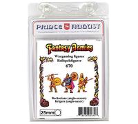 Prince August Matrice de moulage Hobby - 3 x Fantasy Barbarians 25 mm PA670