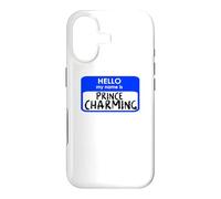 Prince Charmant drôle Hello My Name tag Easy Costume Coque pour iPhone 17
