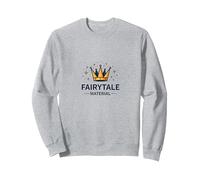 Prince Charmant : matériau de Conte de fées, Couronne Magique Sweatshirt, Unisexe pour Adultes, Gris Chiné, M