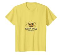 Prince Charmant : matériau de Conte de fées, Couronne Magique T-Shirt, Enfant, Citron, 4 Ans