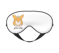 Prince Corgi Masque de sommeil pour chien Double face Masque de sommeil pour homme et femme Occultant pour dormir Voyage