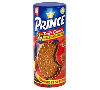 Prince de LU Chocolat - Biscuit Fourré Goût Tout Choco - Au Blé Complet - Idéal pour le Goûter - 300 g