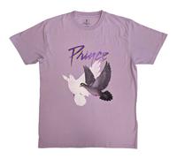 Prince T-shirt officiel Purple Rain Doves – Logo effet usé Unisexe Violet Taille XL