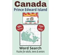 Prince Edward Island Word Search Puzzle Book: Search with Easy to Read Print about Prince Edward Island cities, wildlife, parks and more| 6x9 inches, ... Gifts for Vacations, Holidays & Free Times