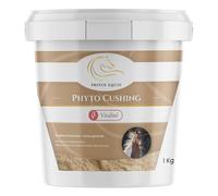 PRINCE EQUIN - Phyto Cushing - Complément nutritionnel Cheval - Seau 1 kg - Gattilier, Fenugrec, Vitamine C, Huile de Foie de morue - Equilibre Hormonal, Immunité, Forme - Marque Française