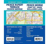 Prince George Fort St John Williams Lake - Carte des rues de la Colombie-Britannique | GM Johnson
