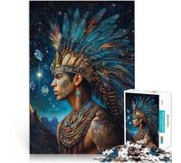 Prince Indien Puzzle 1000 pièces pour Adolescents Jouets addictifs pour Le défi de l'intelligence cérébrale Jeu de défi Unique 38x26cm
