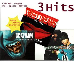 Prince Ital Joe feat. Marky Mark, SCATMAN JOHN & LA BOUCHE - United / SCATMAN / SWEET DREAMS (3 CD Singles Compilation incl. Prince Ital Joe feat. Marky Mark, SCATMAN JOHN & LA BOUCHE - 12 Tracks) United Radio Version 4.02 / Extended Version 5.59 / SCATMAN basic radio 3.30 / jazz level 3.41 / game over jazz 5.03 / SWEET DREAMS club version 4.55 / house version 6.38 / u.a.