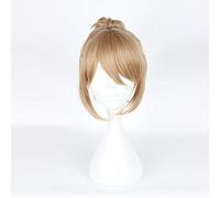 Prince of Stride Alternative Yagami Riku Cosplay perruque 30cm courte droite synthétique pince à cheveux pince queue de cheval Anime perruque lin Yagami Riku