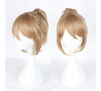 Prince of Stride Riku Yagami perruque Cosplay Costume court lin brun queue de cheval résistant à la chaleur cheveux Peruca Anime Costume perruques KU613B