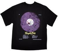 Prince Purple Rain Disc Oversized Black M T-shirt