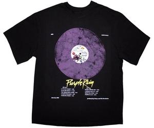 Prince Purple Rain Disc Oversized Black XL T-shirt