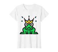 Prince Royalty Frog couronné T-Shirt Graphique avec Valeur