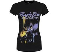 Prince T-shirt Purple Rain Womens Black M