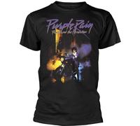 Prince - T-shirt "Purple Rain" pour homme/femme unie PH1656 (M) (Noir)