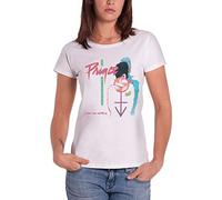 Prince T Shirt Take Me with U Nouveau Officiel Femme Skinny Fit Blanc Size M