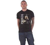 Prince T Shirt Welcome 2 America Logo Nouveau Officiel Homme Noir Size L