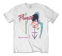 Prince T-shirt Take Me with U Blanc (White White) Large Homme