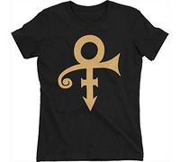 Ladies Prince Symbol Sign AFKAP Purple Rain officiel Femmes Dames T-shirt