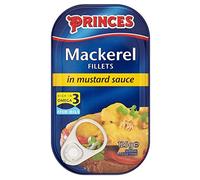 Princes Filets de maquereaux à la sauce moutarde (liste 125g) - Paquet de 6