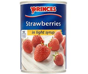 Princes fraises au sirop léger - 12x410g