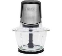 Princess Hachoir 221051 Power – 1 L – 300 W – Bol en verre – 2 lames inox – Argent