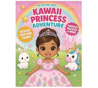 Princess Adventure Activity Book: Kawaii Theme Magical Princess Activity Book for Girls Ages 3-7 | Over 100 Engaging Activities Including Coloring ... | Features Kawaii Princesses, Unicorns, Ca