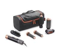 Princess Airstyler Plus, Outil de Coiffage 6 en 1 avec Moteur DC, 3 Niveaux de Chaleur, 2 Vitesses, Indicateur LED, 6 Accessoires, Gant et Pochette, 1000 W, 529215