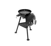Princess Barbecue Kettle Hybride - Barbecue Electrique et Charbon - Thermostat Reglable - Couvercle avec Thermometre - 2000W