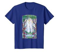 Princess Bride Westley and Buttercup Stained Glass Movie T-Shirt, Enfant, Bleu Royal, 8 Ans
