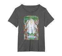 Princess Bride Westley and Buttercup Stained Glass Movie T-Shirt, Femme Grandes Tailles, Asphalte, 5X