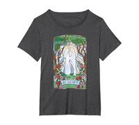 Princess Bride Westley and Buttercup Stained Glass Movie T-Shirt, Femme Grandes Tailles, Chiné Foncé, 5X