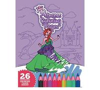 Princess Coloring Pages: The Best Coloring Book For Girls,High-Quality Premium Images, 30 Pages,7.44 X 9.69 In Size