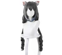 Princess Connect! RE: DIVE Kyaru Cosplay perruque Anime jeu résistant à la chaleur cheveux synthétiques noir gris mixte 90 cm Long femmes perruques Kyaru
