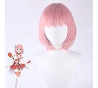 Princess Connect! Re: plongée Kusano Yui perruques Cosplay Costume rose court résistant à la chaleur synthétique cheveux perruque Halloween fête postiche 114