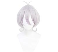 Princess Connect! RE: plongée Natsume Kokoro Cosplay perruques courtes droites argent dégradé violet Anime Costume fête jeu perruque Natsume Kokoro