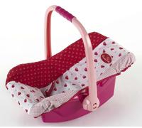 Porte-poupée rigide Princess Coralie - KLEIN - Pour poupées de 35 à 45 cm - Poignée à 3 positions - Coloris Aléatoire Rose ou Bleu