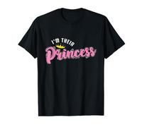 Princess Crown, Je suis Leur Princesse T-Shirt Graphique avec Valeur
