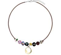 PRINCESS CUTENESS STORE Annabeth Chase Collier en perles de bois peintes à la main Demigod Olympien Percy Jackson + bague de collège pour père