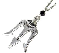 PRINCESS CUTENESS STORE Collier argenté Percy Jackson Camp Demi-sang Poséidon Demigdieu Trident Olympien